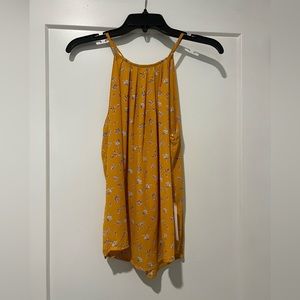 AliceBlue Yellow Floral Top - Size Small